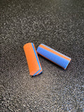 Mousse zig 10mm bleu orange x2