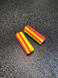 Mousse zig 10mm jaune rouge x2