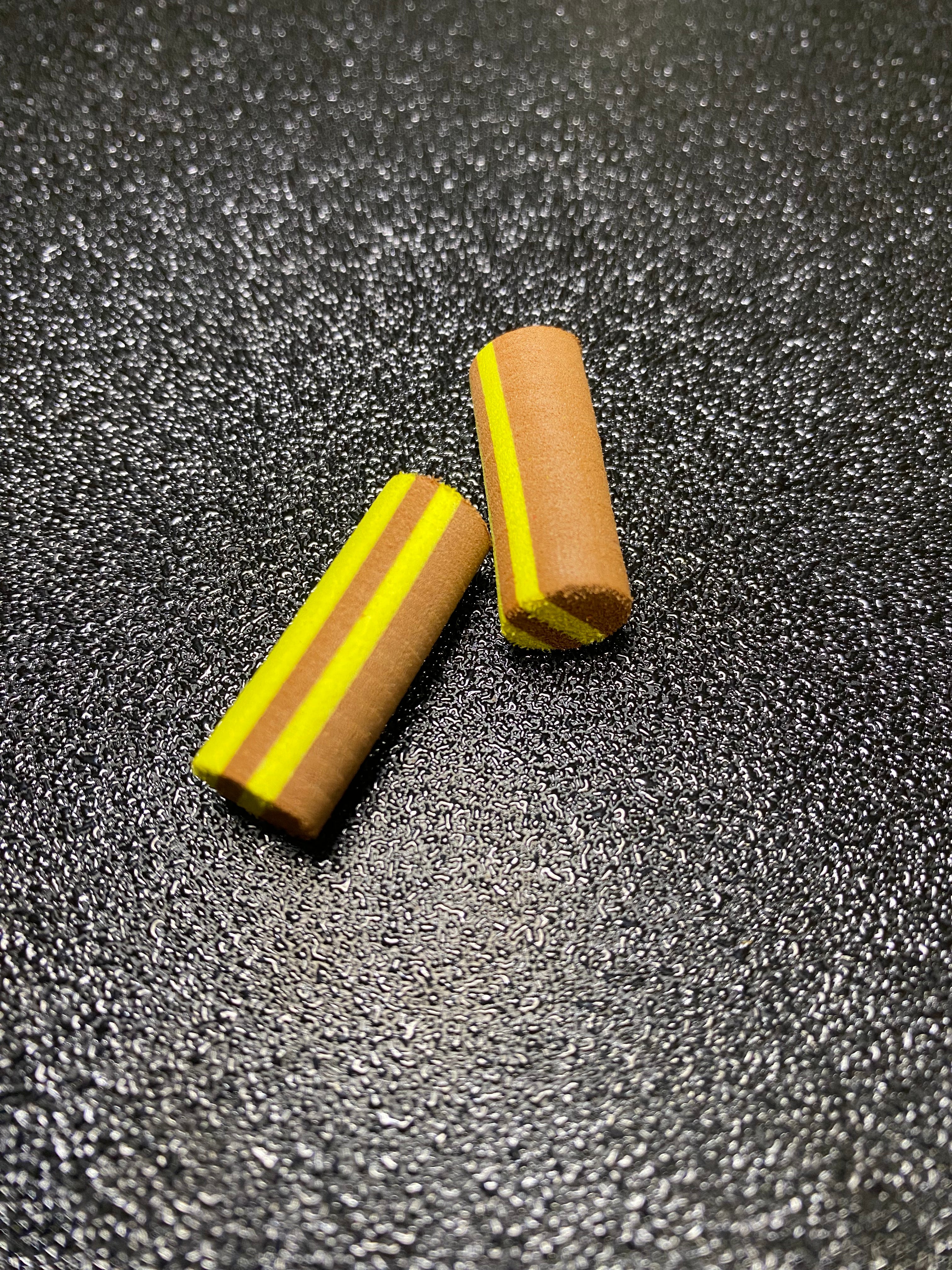 Mousse zig 10mm marron jaune x2