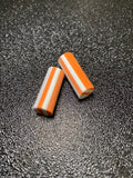Mousse zig 10mm orange blanc x2
