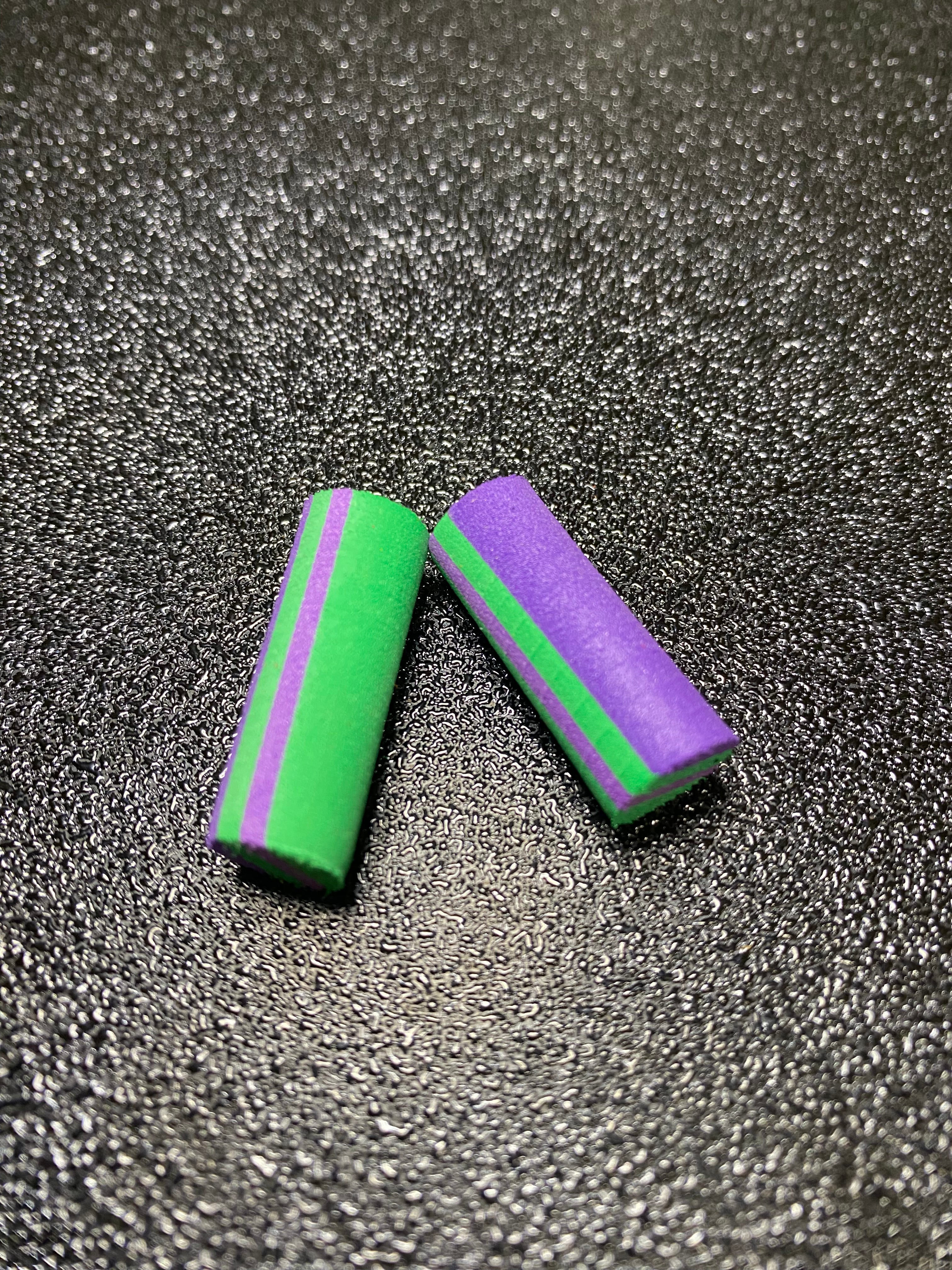 Mousse zig 10mm vert violet x2