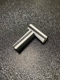 Mousse zig 10mm blanc noir x2