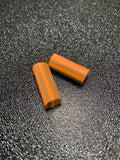 Mousse zig 10mm marron orange x2