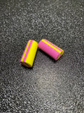 Mousse zig 10mm jaune rose x2