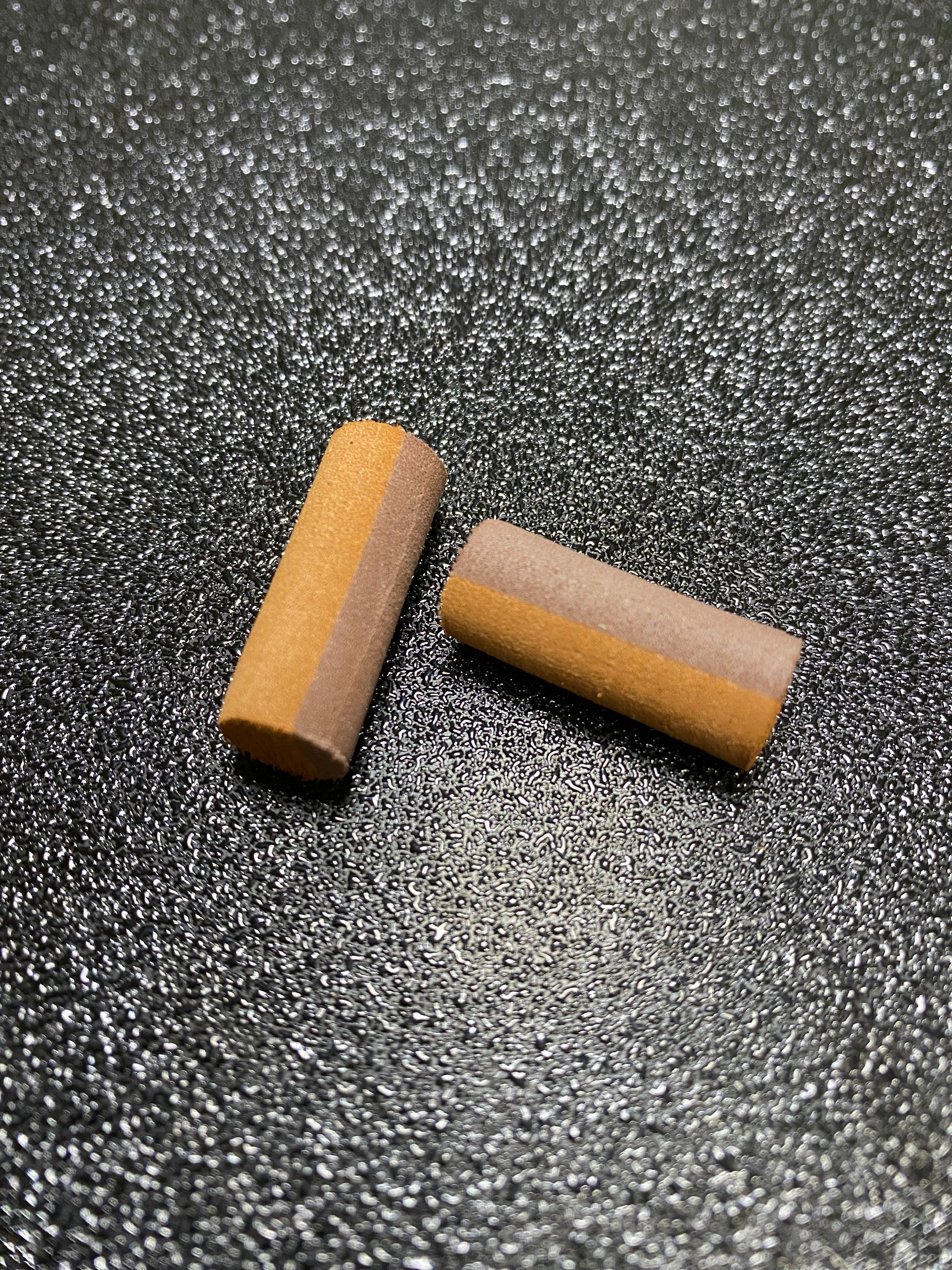 Mousse zig 10mm marron marron x2