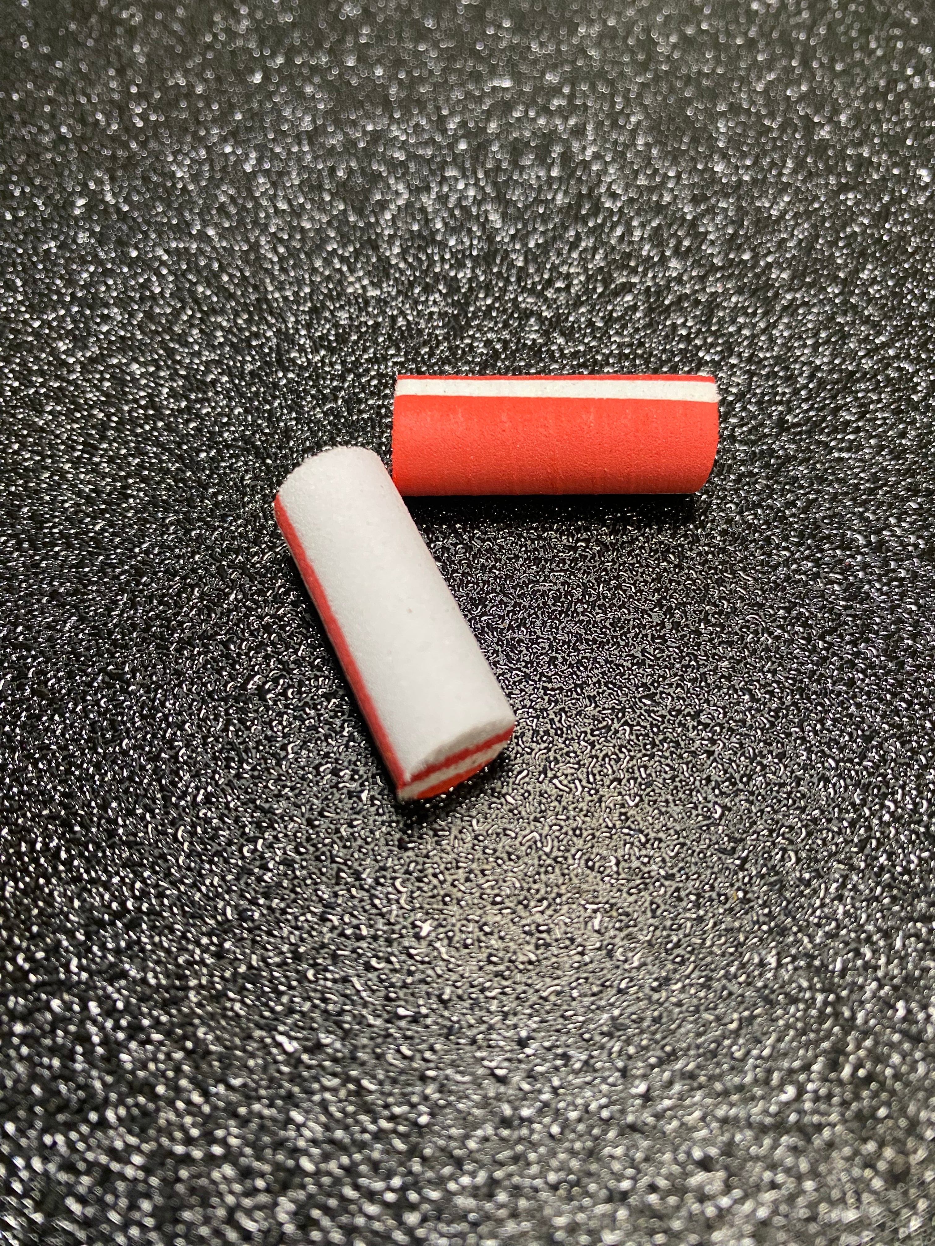 Mousse zig 10mm rouge blanc x2