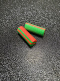 Mousse zig 10mm rouge vert x2