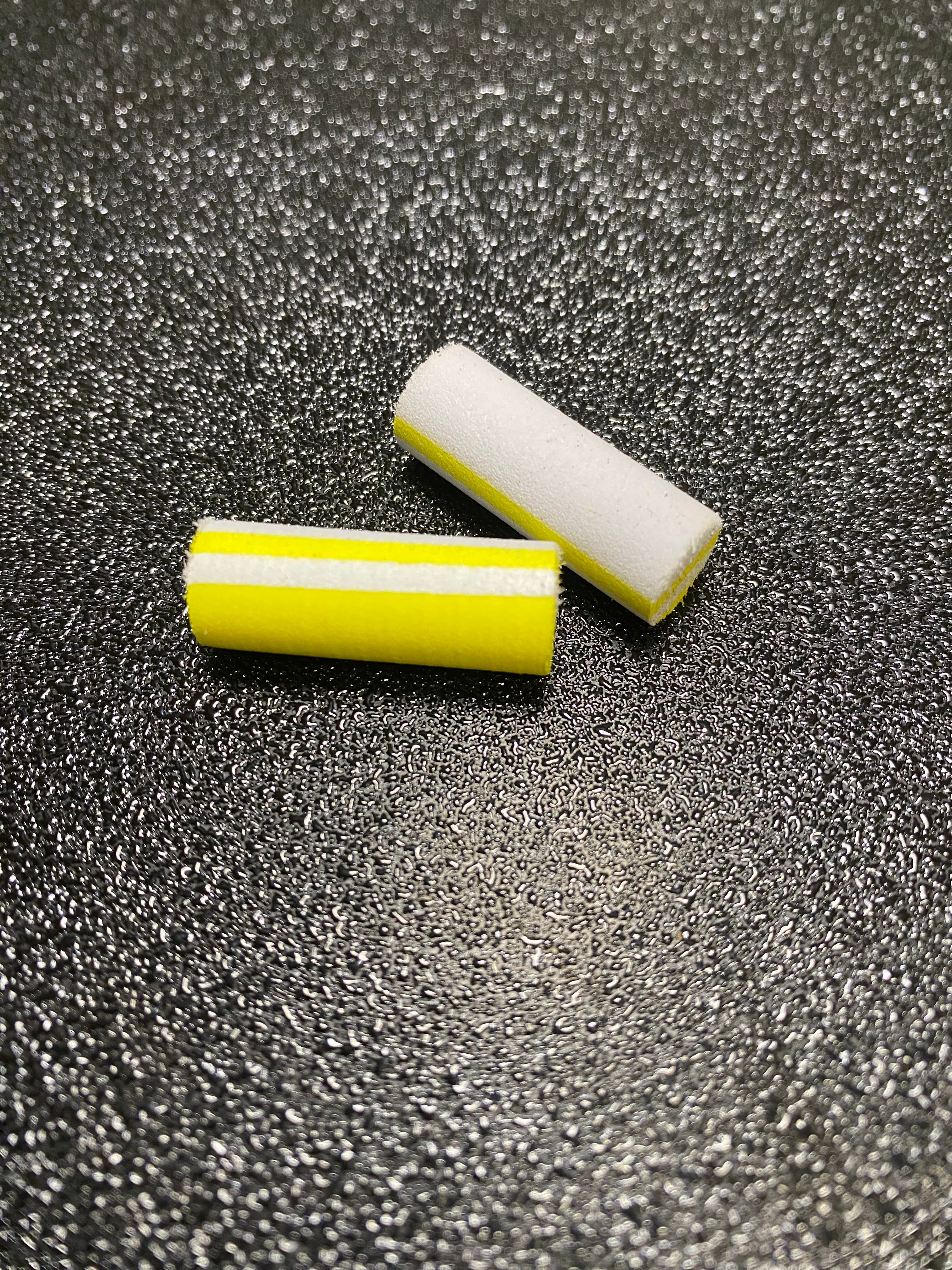 Mousse zig 10mm jaune blanc x2