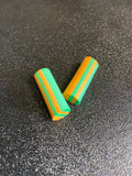 Mousse zig 10mm orange vert x2