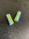 Mousse zig 10mm jaune bleu x2